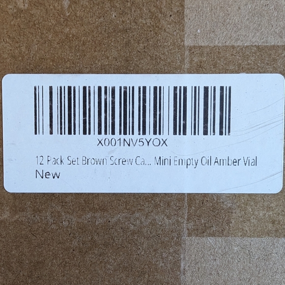 7 Amber Vials 10ml with Screw Top - Picture 3 of 9